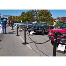 Mr. Chain Plastic Barrier Chain, Black, 1-Inch Link Diameter, 25-Foot Length (10003-25)