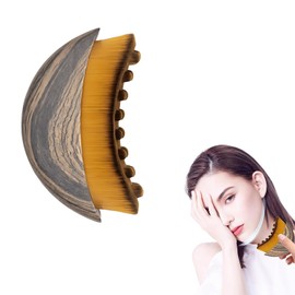 Lymphatic Contour Face Brush - Ergonomic Lymphatic Drainage for Chin & Jawline Sculpting, Face Dry Brush with Precise Skin Fit - Relieve Fatigue, Enhance Cleansing for Effective Contouring