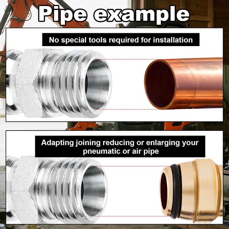 2pcs M14 to M14 Carbon Steel Fittings Adapters, Hydraulic Hose