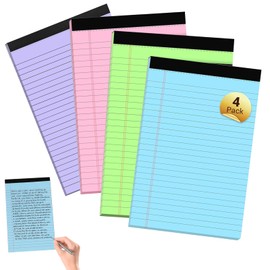SMYJDMM A5 Notebook, 4Pcs Journal Notebooks, 5 x 8 Inch Wirebound Notebook Lined Writing Notepads for Office Home School for Office School Home Business Writing Note Taking