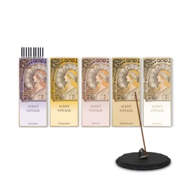 Japanese First Incense, 60 Scents, Cherry Blossoms, Gardenia, Etce, 60 Scents, Leaf Type, Stylish, Incense Burner, Holder Stick