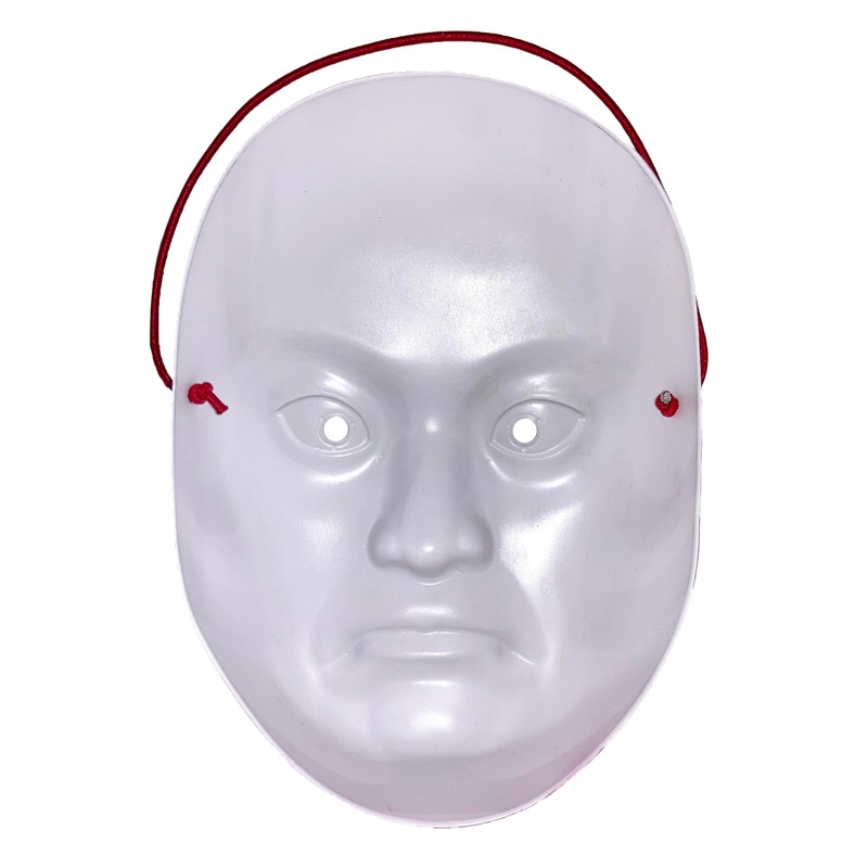 [Clear Stone] Japanese-Style Mask, Sukuma Musakuma, Unisex, White