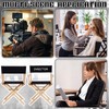 Irenare 2 Set Directors Chair Canvas Replacement Black Movie Chair