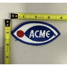 ACME Vintage Supermarket Collectable 4”x2” Patch. 1960’s RARE New-old Stock