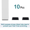 sourcingmap 10pcs 30 x 60mm Plastic Rectangle Ribbed Tube Insert