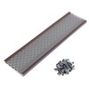 Waterlock DIY 6”Leaf Protection|Sample 11inch|Stainless Steel mesh|Royal Brown Aluminum Gutter