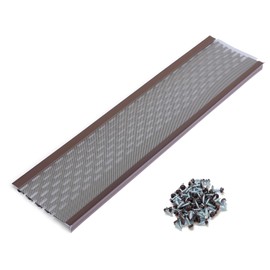 Waterlock DIY 6”Leaf Protection|Sample 11inch|Stainless Steel mesh|Royal Brown Aluminum Gutter Covers|Contractor Grade|Gutter Guard from Manufacturer|Made in The USA