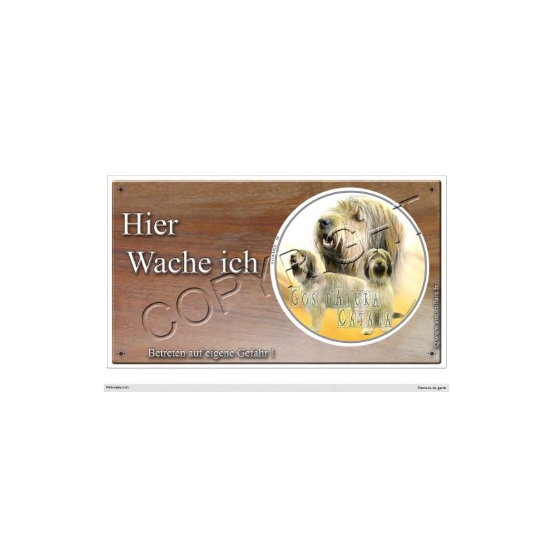 Dog or Warning Sign Gos D Atura Catala 30 cm