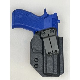 Unbranded CZ 75 Compact PO-1 Kydex IWB Holster With Adjustable Monoblock Belt Clip.