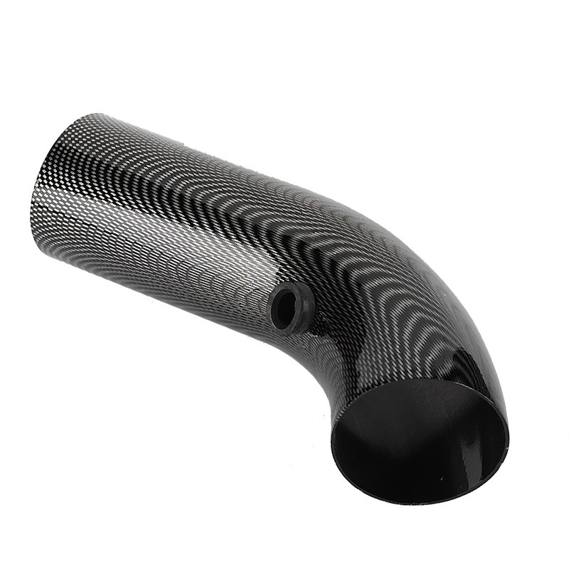 Universal Car 75mm Inlet Carbon Fiber Look Steel Cold Air