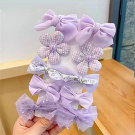 VIISEN Hair Clips, Children's Hairpins, Girls, 10-Piece Luxury Set, Hair Elastics, Colorful, Cute, Hair Accessories, Hair Tie, Hair Clip, Kids, Stylish, Kids, Girls, Birthday Gift, Nursery School