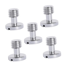 FELTECHELECTR 5Pcs Plated Camera Mounting Screws for Tripod Durable and Easy to Install Screws for Camera Accessories for Photography and Videography