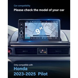 WEIPIN For 2023-2025 Pilot (EX-L/TrailSport/Touring/Elite/Black Edition) Screen Protector 9 Inch Glossy Tempered Glass Touchscreen *1 Accessories 9H Hardness Glass - No More Scratch&Fingerprint