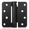Haidms Self Closing Door Hinges 4 Inch Matte Black Spring