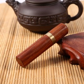 Toothpick Pocket Holder Dispenser Toothpick Holder Pocket Toothpick Holder Natural Wood Toothpick Dispenser Capsule Case Portable Handmade Craft Outdoor Use (Rosewood)