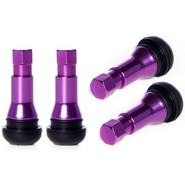 Circuit Performance Purple Rubber Valve Stems TR413 30mm (Set of 4)