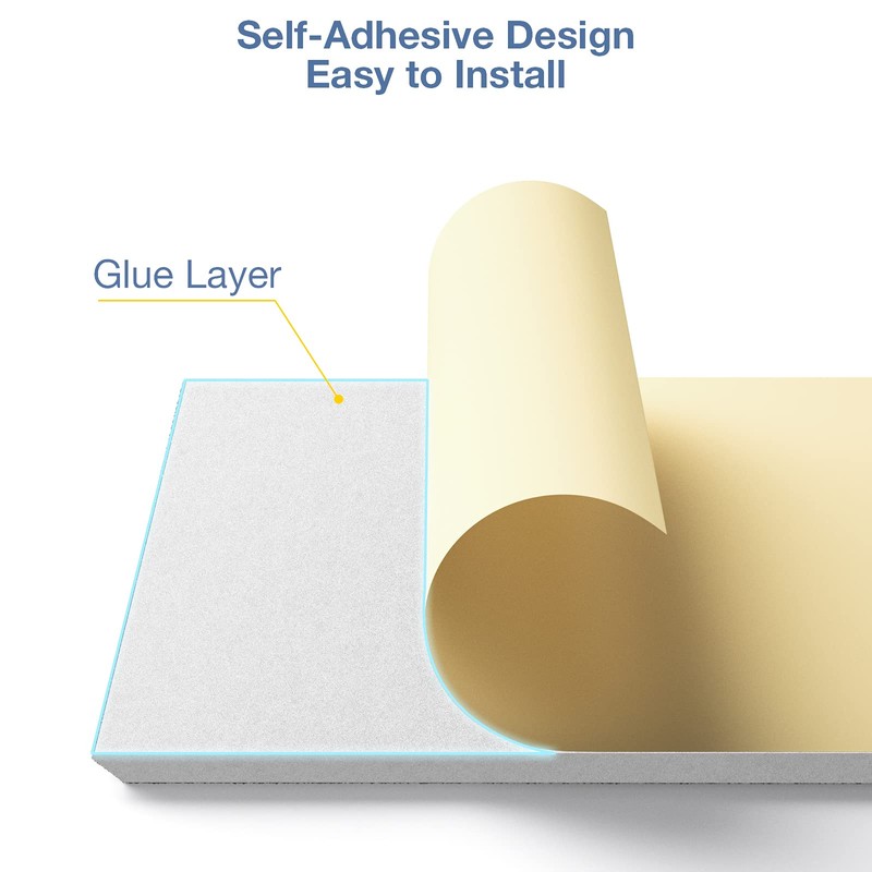 22 Pack Self-Adhesive Acoustic Panels, 12" X 12" X 0.4"