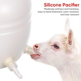 Happyyami Lamb Feeding Bottle: Lamb Milk Feed Bucket Sheep Milk Feeding Bucket Goat Milk Feeder Pacifiers Lamb Nursing Bottles for Cattle Sheep Livestock