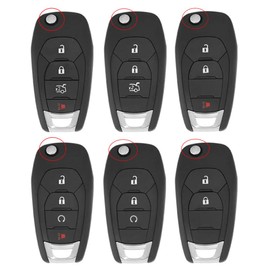 HEYEZQTY Flip 4 Button TPU Key Fob Cover Shell for Chevy Spark 2019 2020 2021 Trax Sonic Trailblazer Spark Ls 2021 Cruze 2016 2017 2018 2019 Cruze LS 2017 (flip 4 Button White)