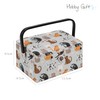 Hobby Gift Medium Sewing Craft Storage Box, Cats, 18.5 x