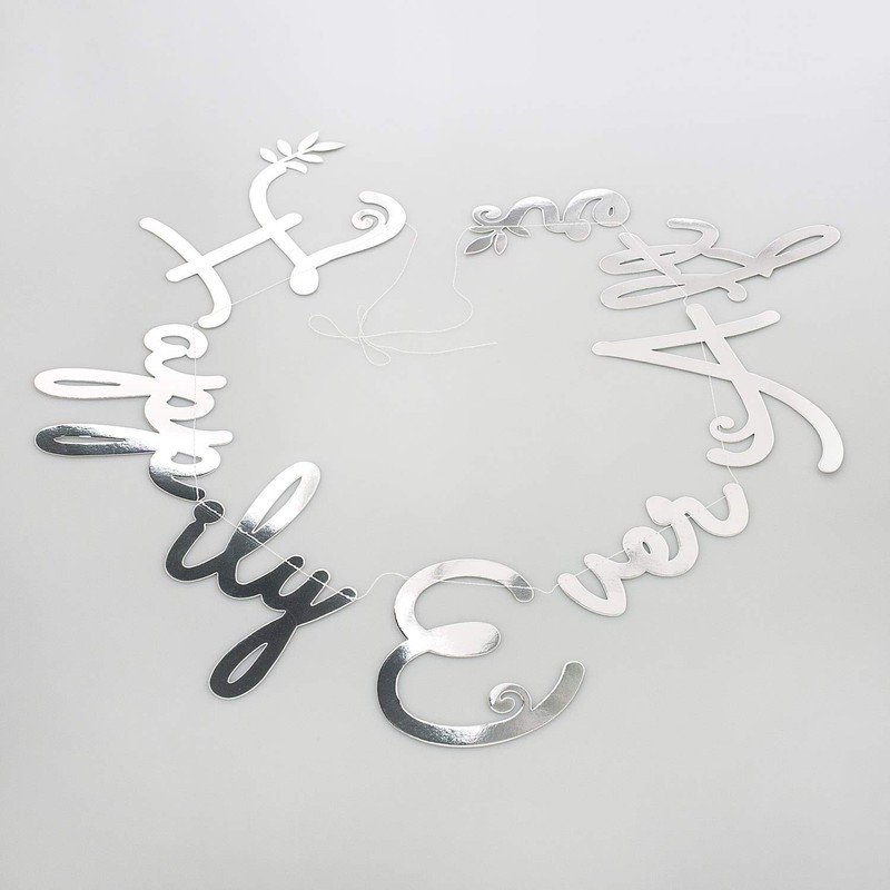 Wedding Decoration - Happily Ever After Stitched Garland - 1.5