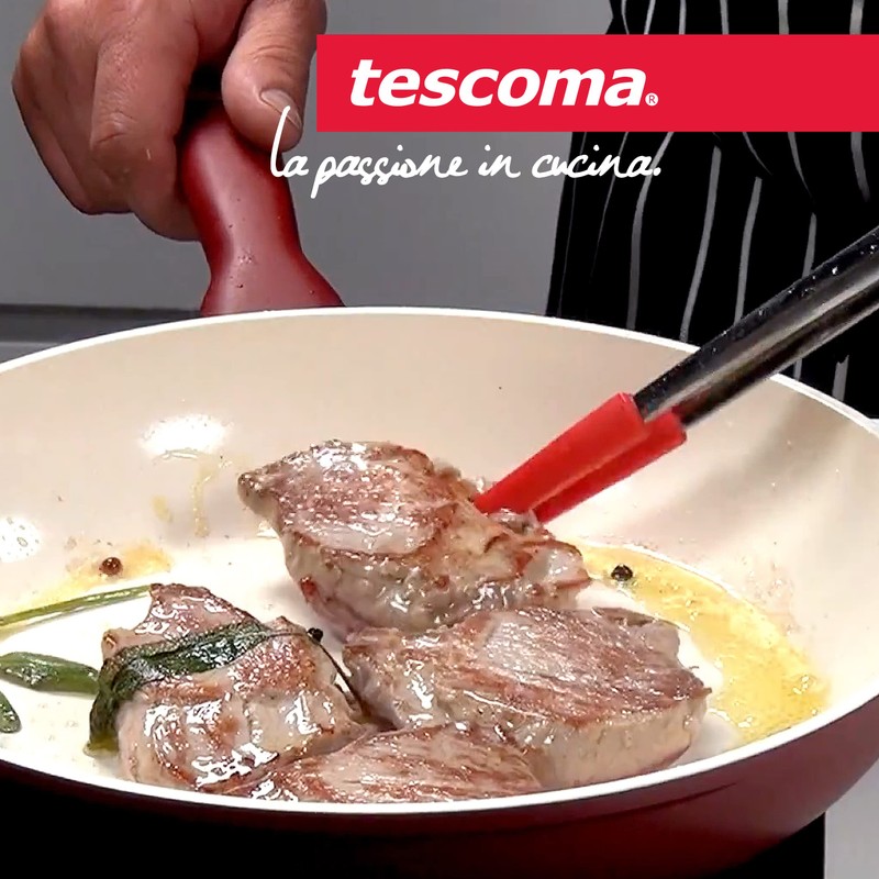 Tescoma PINZA COCINA Con PALAS DE SILICONA PRESTO, silikon, Acero