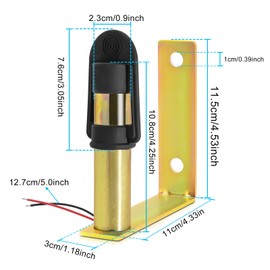Tractor Beacon Light Mounting Bracket, DIN Pole Metal Mount with Cable and Protective Cap for Beacons, NO.3764