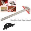 Smgda Protractor, Angle Ruler, 7.9 inches (20 cm), 12.6 inches