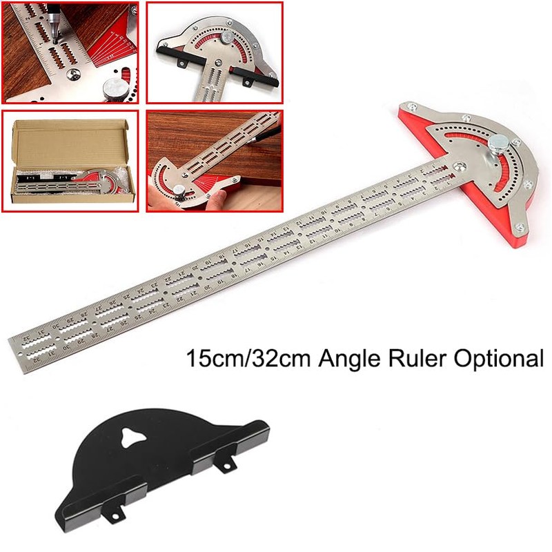 Smgda Protractor, Angle Ruler, 7.9 inches (20 cm), 12.6 inches
