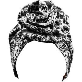 TouchUps Hair Bun Cap Hair Protection Head Wrap Hairbun Cap Wrap African Turban Pattern Headwrap Headscarf Black