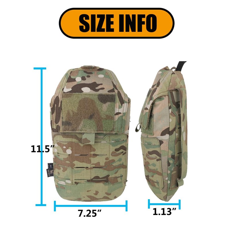 KRYDEX GEAR Tactical Hydration Pouch Molle Hydration Bag for 1L