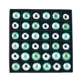 WeRChristmas Baubles, Mint Green, 3 cm