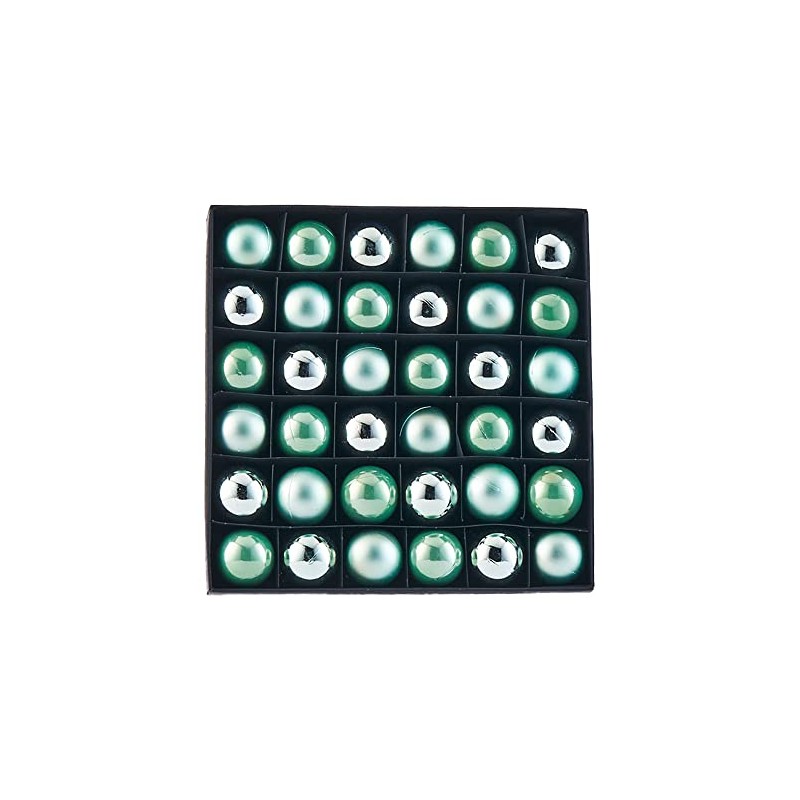 WeRChristmas Baubles, Mint Green, 3 cm