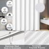 White Bathroom Sets Accessories with Waffle Shower Curtain,Bathroom Sets with