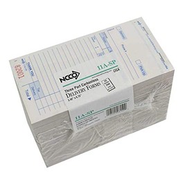 National Checking Company Carbonless Delivery Form - 3 Part White, 14 Line, 3.40 x 6.75 inch - 2500 per case.