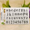 KWELLAM 2pcs/lot ABC English Alphabet Capital Lower Case Numbers Clear