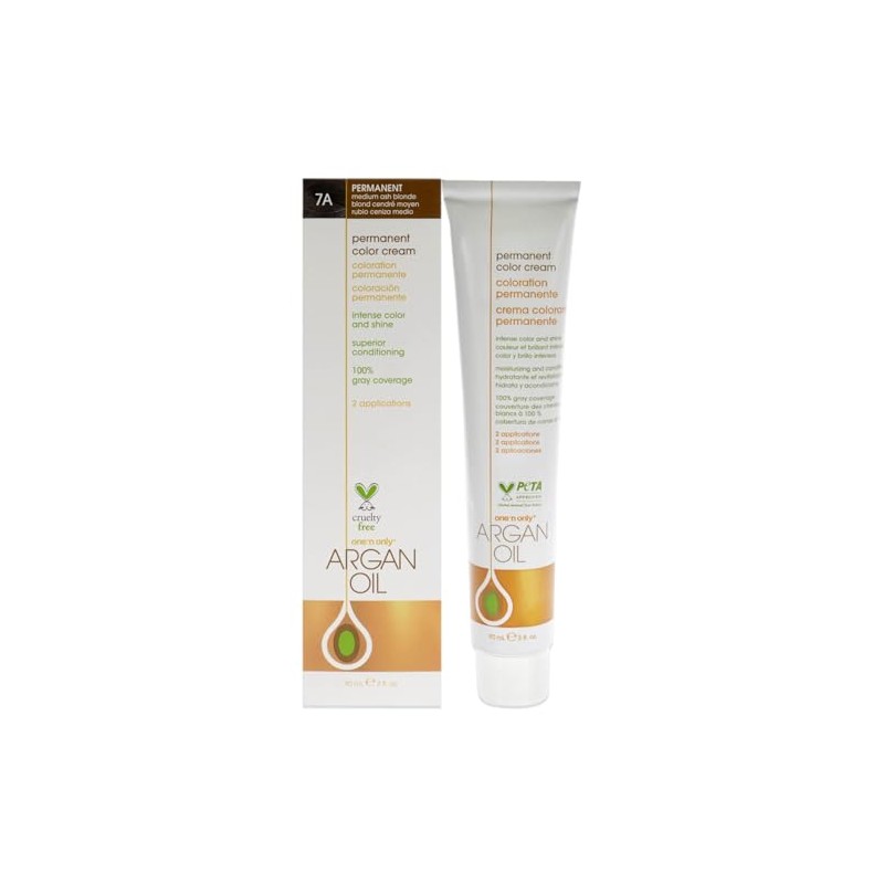 One n Only Argan Oil Permanent Color Cream - 7A