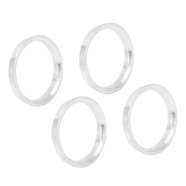 A ABSOPRO Hub Centric Rings 73.1 to 63.4 mm Aluminium Silver Tone (Set of 4)