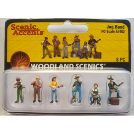 Woodland Scenics A1902 Country Band Farm Workers Make Music Figures Track H0 HO 1:87 Jug Band