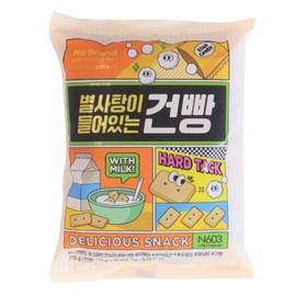 Korean Army Biscuits (Gun-bbang Geon-ppang) Hardtack Barley Snack with star candy 215g 건빵 별사탕 | Perfect Choice for Daytime [Korean Snack] Ideal for camping trips and emergency kits