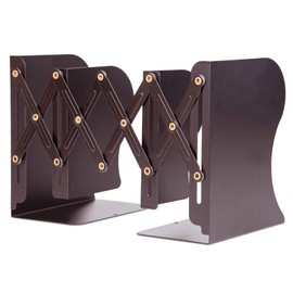 ALIOBC Bookstand, Extendable, Bookends, Won't Fall Down, Metal Tabletop Bookcase, Divider Stand, Magazines, Documents, Newspaper Files, Open Shelf, Office Supplies, Stationery, Learning, Study Room,