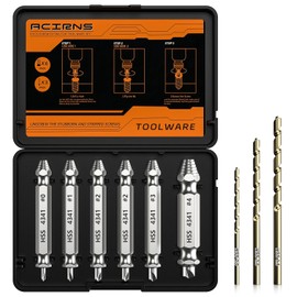 Damaged Screw Extractor Set,Fathers Day Gifts for Dad from Daughter Son,Gifts for Men,Christmas Stocking Stuffers for Men Husband Boyfriend, Cool Stuff Gadgets (white)