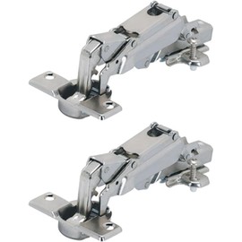 Hettich 62533 Wide Angle Pot Hinges with Clip Mounting Opening Angle 165° Centre Wall Stop Pack of 2