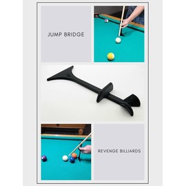 Revenge Billiards Jump Bridge - Easy to use jump bridge for pool and billiards.  Makes setting up and executing jump shots a breeze.