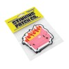 Pink Dumpster Fire Hook and Loop Patch | PVC Rubber