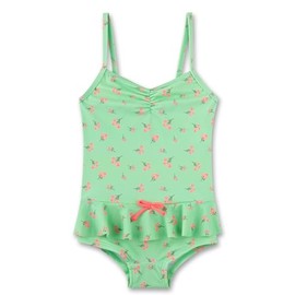 Sanetta Girls Swimming Costume Green, green ash