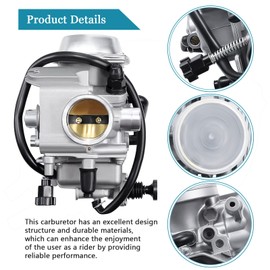 Xastro TRX300 Carburetor for Honda Fourtrax 300 350 TRX300 TRX350 Fourtrax TRX400 TRX450 1988-2000 Replace 16100-HC4-013/-033/-750/-840 Honda 300 Fourtrax Parts