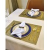 Textile Do 100% Egyptian Cotton White Napkins For Hotel Party