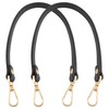 AUEAR, 2 Pack Black Leather Replacement Straps Handle for Small