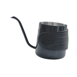 Generic Pour Over Coffee Kettle Gooseneck Kettle Mini 250ml with Long Narrow Spout Tea Kettle Hanging Ear Hand Blunt for Home Kitchen, Black